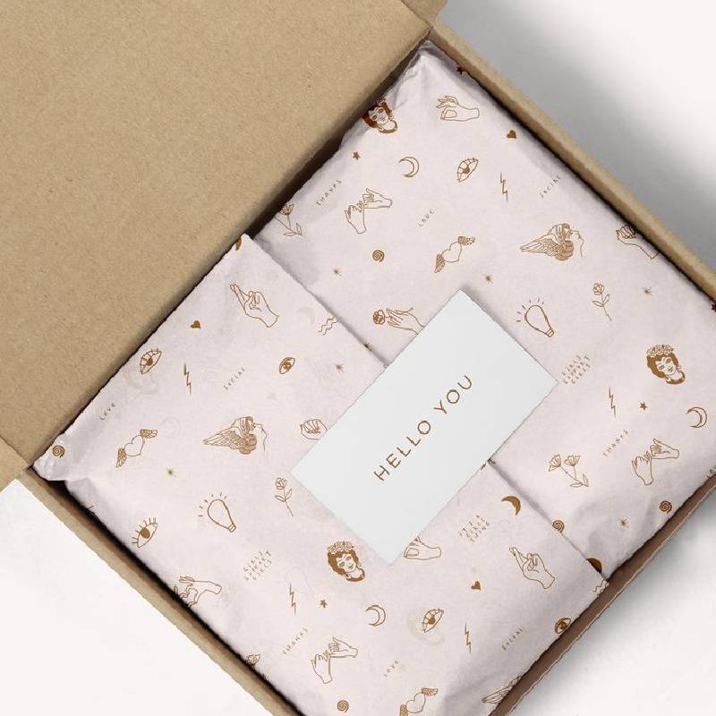 Customize your Custom Tissue Paper | Delicate Branding Detail