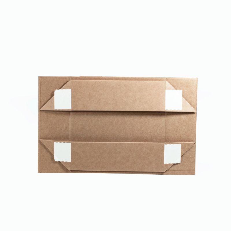 Magnetic Gift Box 120x120x40mm Brown - 50/Pack - dimensions