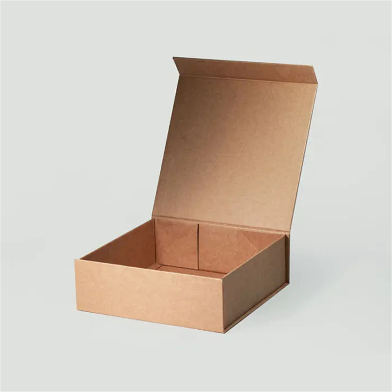 Magnetic Gift Box 235x235x80mm Brown - 25/Pack - dimensions