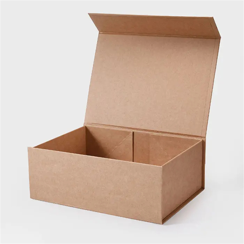 Magnetic Gift Box 330x255x115mm Brown - 25/Pack - dimensions