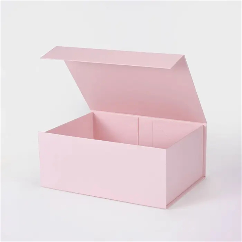 Magnetic Gift Box with Ribbon 235x170x100mm Pink - 25/Pack - dimensions