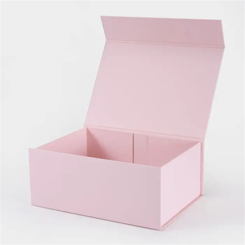 Magnetic Gift Box with Ribbon 235x170x100mm Pink - 25/Pack - dimensions