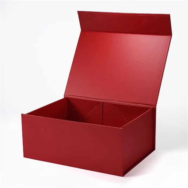 Magnetic Gift Box with Ribbon 235x170x100mm Red - 25/Pack - dimensions