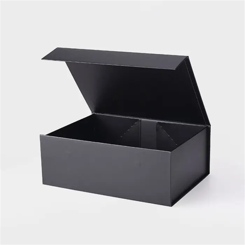 Magnetic Gift Box with Ribbon 330x255x115mm Black - 25/Pack - dimensions