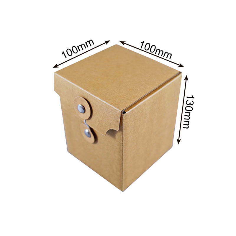 Candle Packing Boxes with Buckle Rope 100x100x130mm - 50/Pack - dimensions