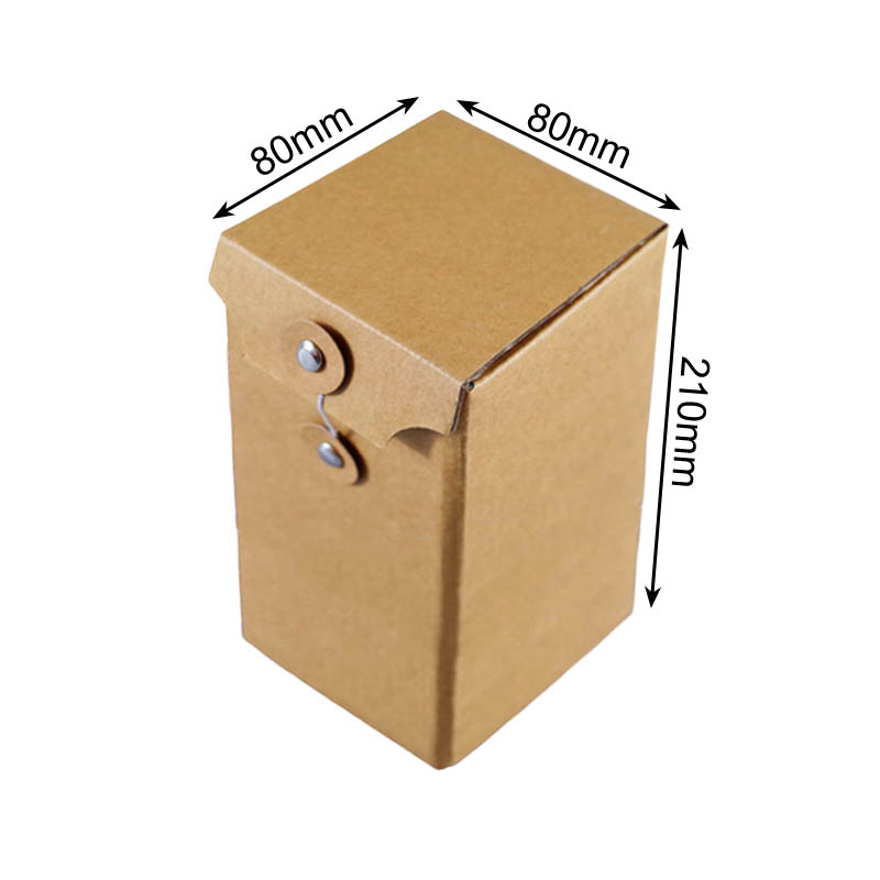 Candle Packing Boxes with Buckle Rope 80x80x210mm - 50/Pack - dimensions