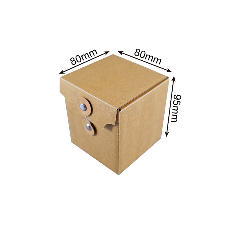 Candle Packing Boxes with Buckle Rope 80x80x95mm - 50/Pack - dimensions