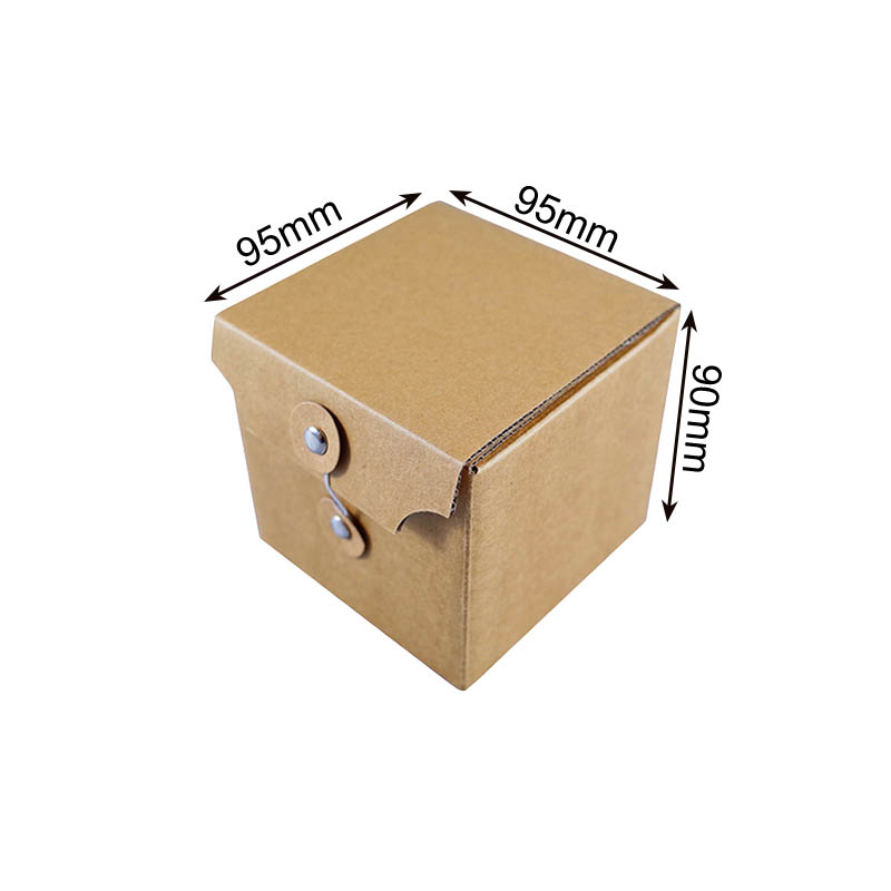 Candle Packing Boxes with Buckle Rope 95x95x90mm - 50/Pack - dimensions