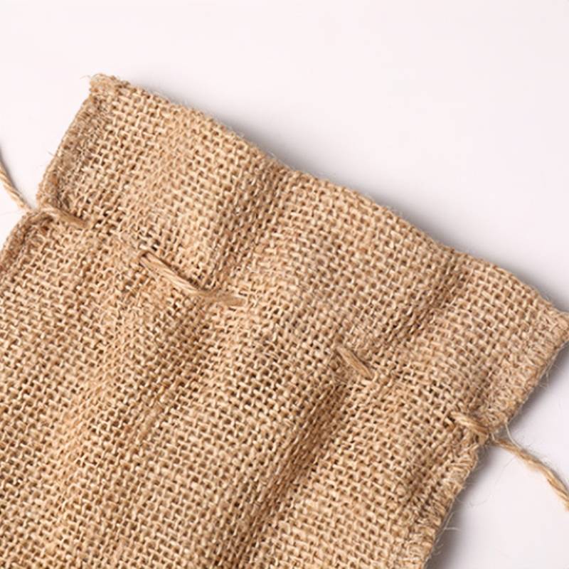 Hessian Drawstring Gift Bags 130x180mm - 10/Pack - dimensions