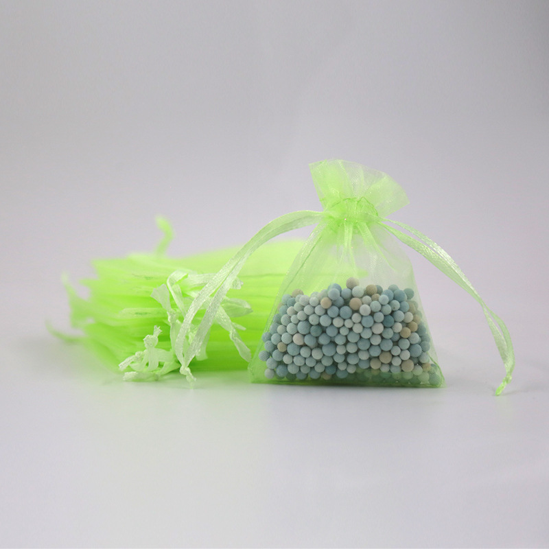 Fruit Green Organza Bags - 100/Pack - dimensions