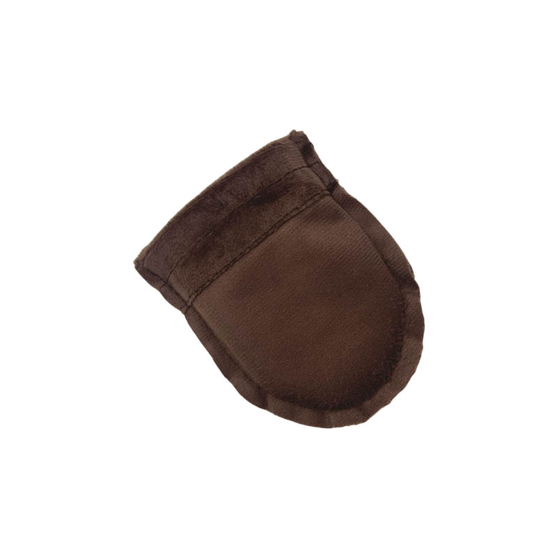 Velvet Satin Drawstring Bags 80x100mm Dark Brown - 50/Pack - dimensions