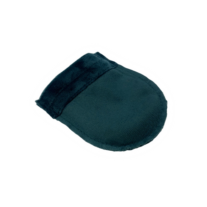 Velvet Satin Drawstring Bags 80x100mm Dark Green - 50/Pack - dimensions