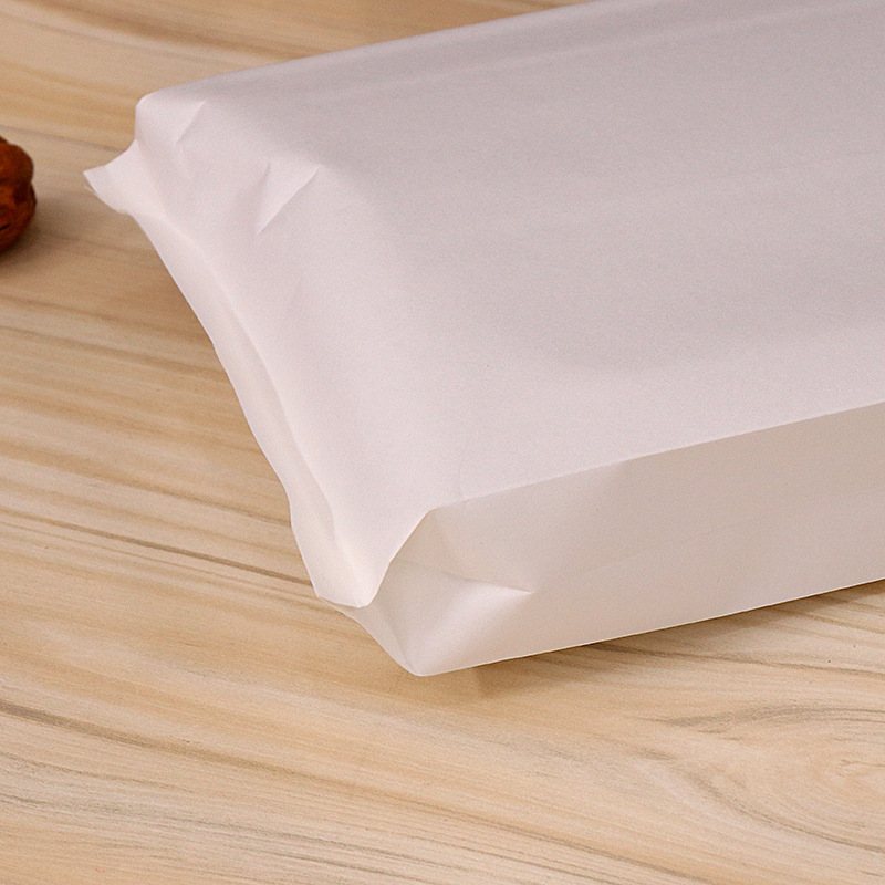 Greaseproof Paper Bags Flat Bottom 160x110mm White - 600/Pack - dimensions