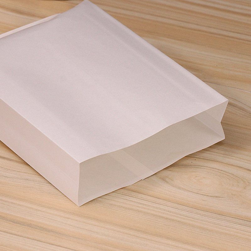 Greaseproof Paper Bags Flat Bottom 160x180mm White - 600/Pack - dimensions