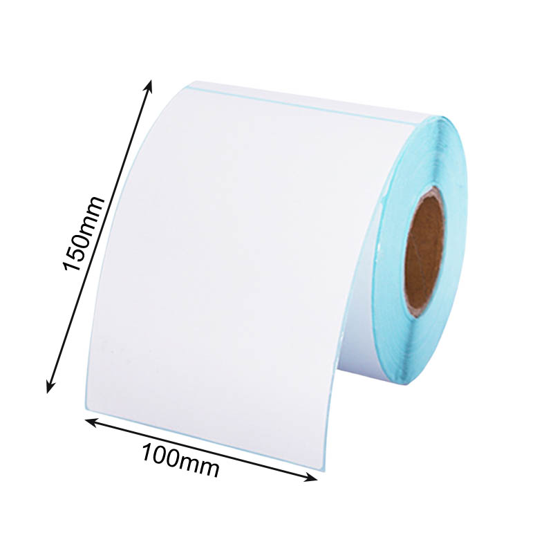 Direct Thermal Labels 100x150mm 12 Rolls - 350 Sheets/Roll - dimensions