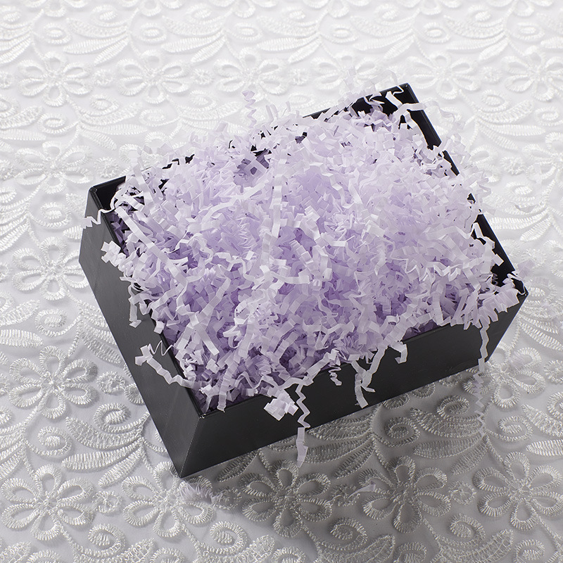 Crinkle Shredded Paper Filler Light Purple 1kg - dimensions