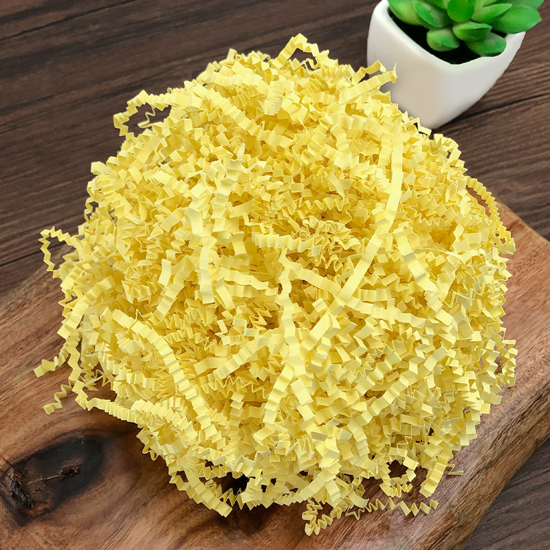 Crinkle Shredded Paper Filler Yellow 1kg - dimensions