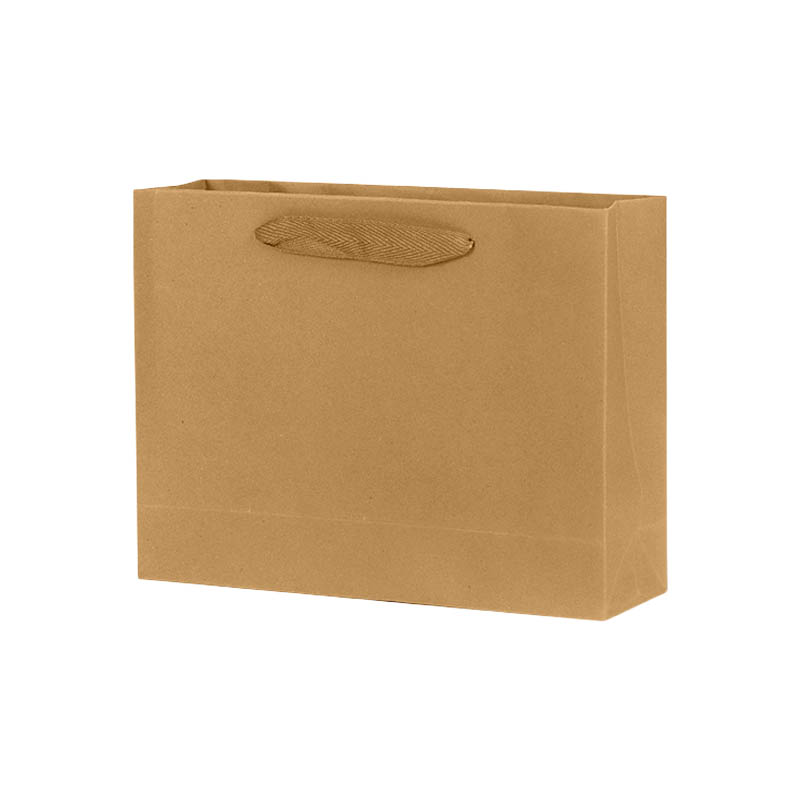 Paper Bags with Cloth Handles 400x125x300mm Brown - 50/Pack