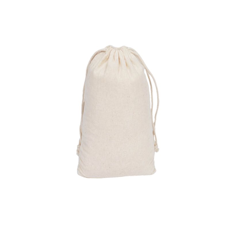 Medium Calico Drawstring Bags 200x300mm - 50/Pack - dimensions