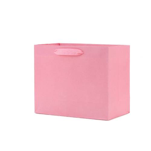 Matt Laminated Paper Bags 400x125x300mm Pink - 50/Pack