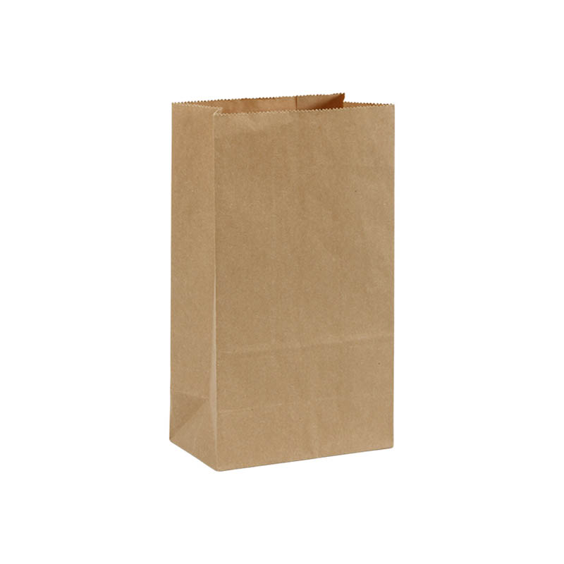 Greaseproof Paper Bags Square Bottom 150x280mm Brown - 300/Pack - dimensions