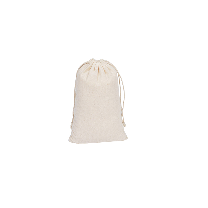 Mini Calico Drawstring Bags 100x150mm - 50/Pack