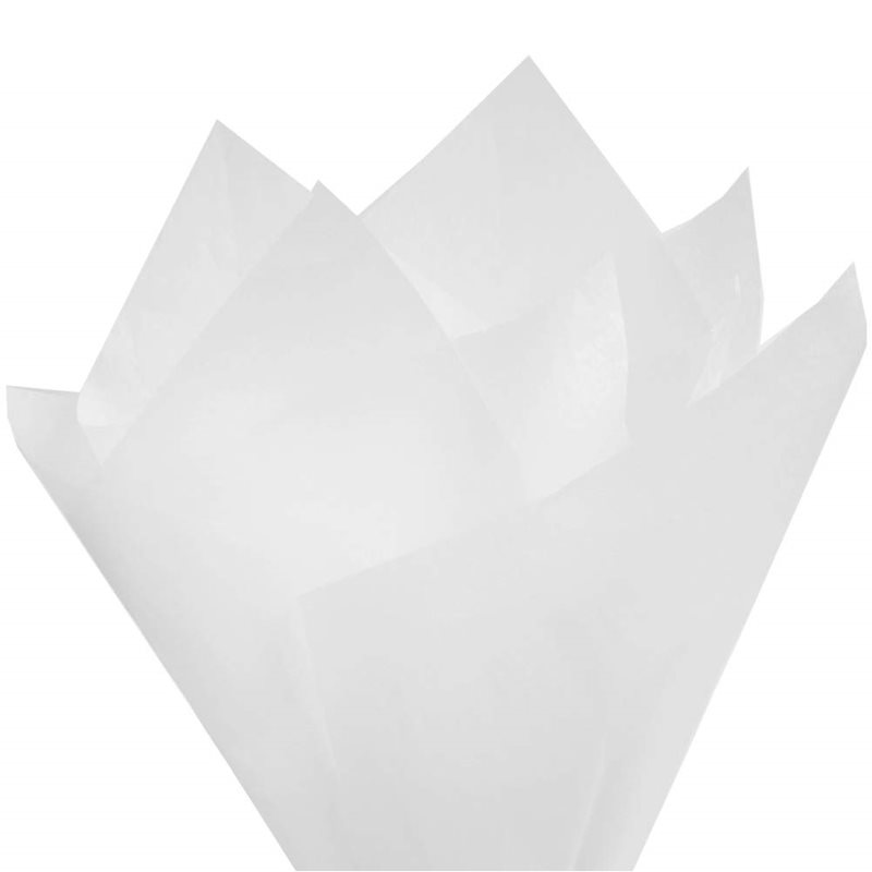 Tissue Paper 750x500mm  White - 480 Sheets - dimensions