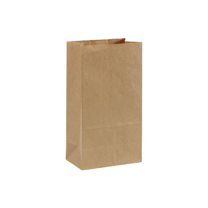 Greaseproof Paper Bags Square Bottom 120x215mm Brown - 300/Pack - dimensions