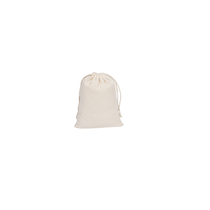 Mini Calico Drawstring Bags 80x100mm - 50/Pack - dimensions