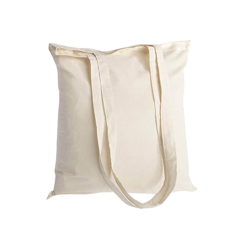 Calico Tote Bags Long Handles 380x420mm - 50/Pack - dimensions