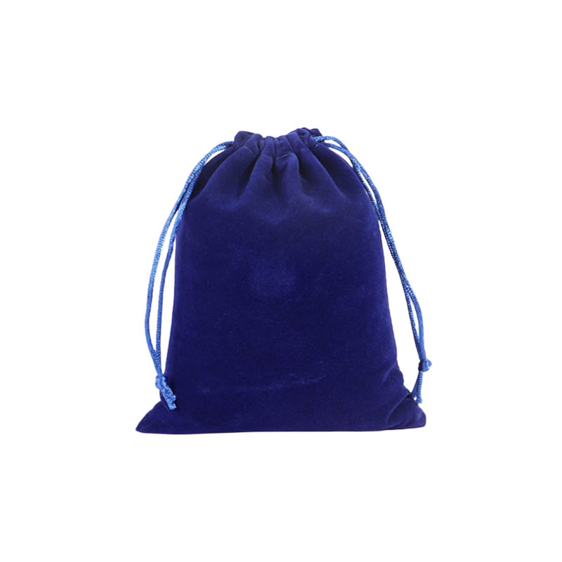 Double Sided Velvet Drawstring Bags 150x200mm Royal Blue - 50/Pack