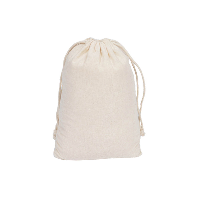 Medium Calico Drawstring Bags 250x350mm - 50/Pack