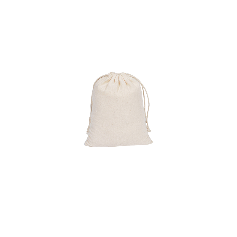 Mini Calico Drawstring Bags 100x120mm - 50/Pack - dimensions