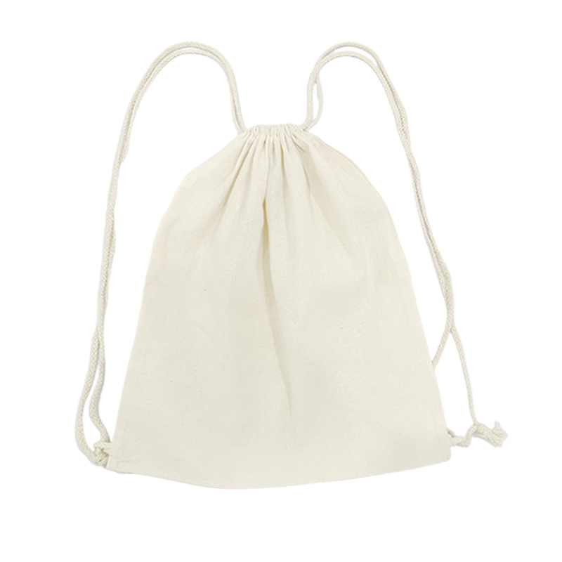 BackPack Calico Drawstring Bags 350x410mm - 50/Pack - dimensions