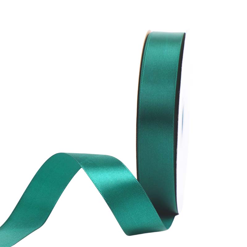 Double Faced Satin Ribbon Roll 20mmx91M Green