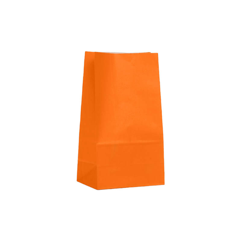 Medium Paper Gift Bags No Handles 130x240mm Orange - 100/Pack