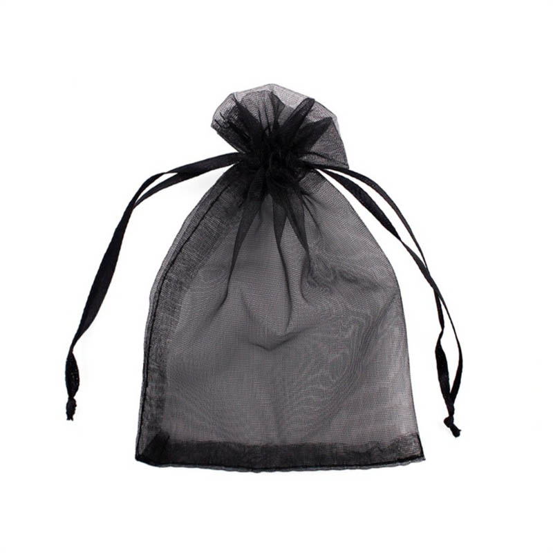 Black Organza Bags - 100/Pack