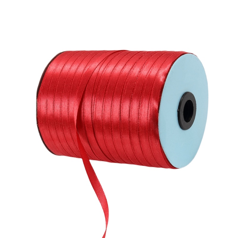 Single Faced Satin Ribbon Roll 6mmx530M Red - dimensions