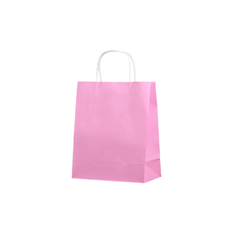 Small Paper Bags Twisted Handles 210x270mm Light Purple - 50/Pack