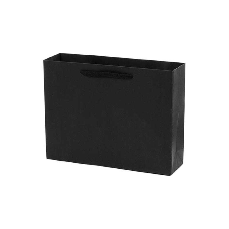 Matt Laminated Paper Bags 350x130x260mm Black - 50/Pack