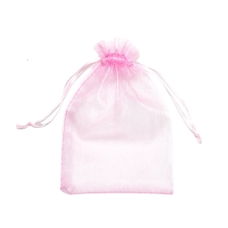 Pink Organza Bags - 100/Pack