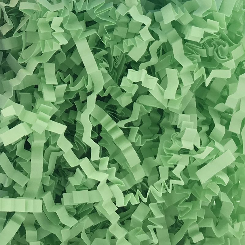 Crinkle Shredded Paper Filler Light Green 1kg