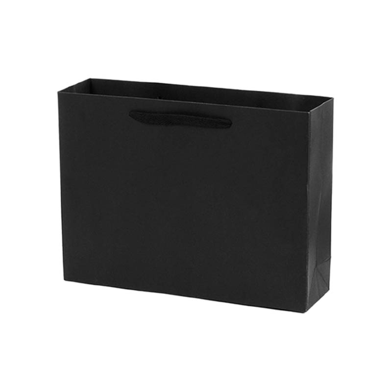 Matt Laminated Paper Bags 460x150x350mm Black - 50/Pack