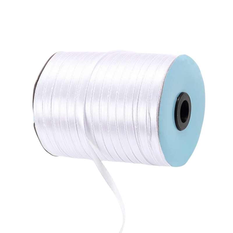 Single Faced Satin Ribbon Roll 6mmx530M White