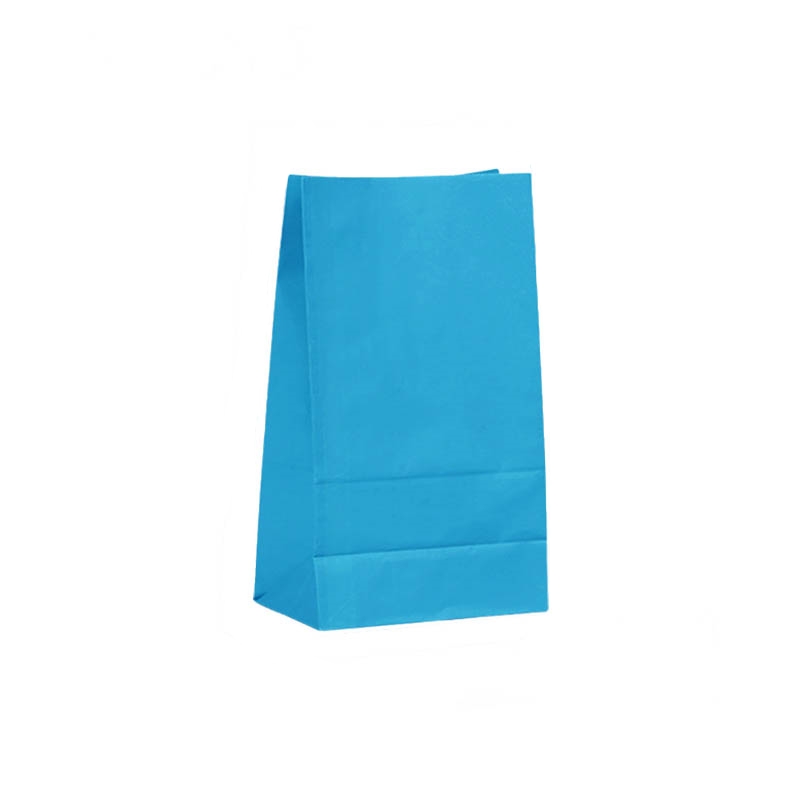 Medium Paper Gift Bags No Handles 130x240mm Blue - 100/Pack - dimensions