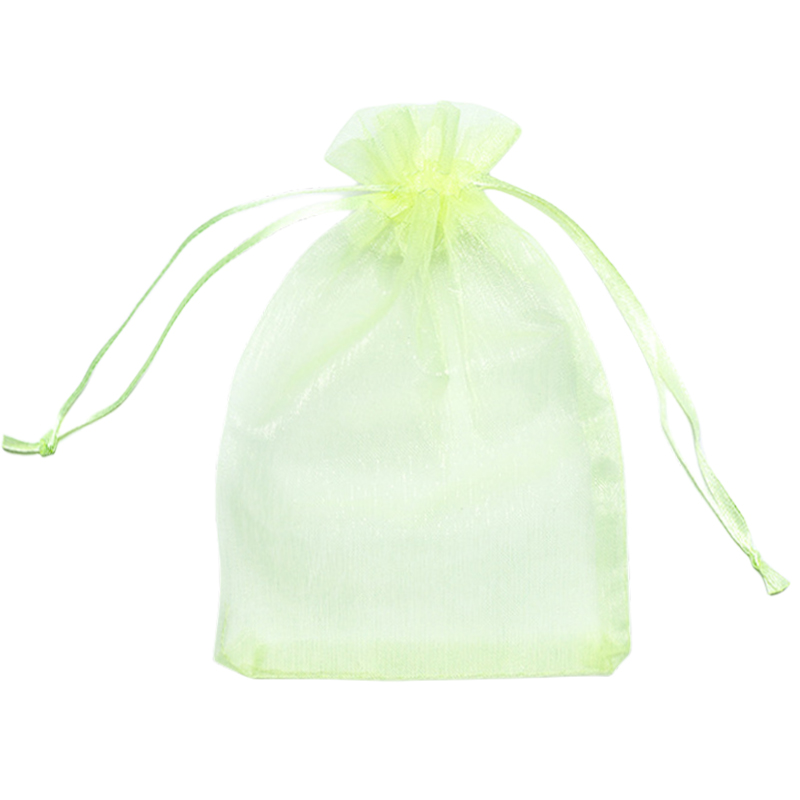 Fruit Green Organza Bags - 100/Pack - dimensions