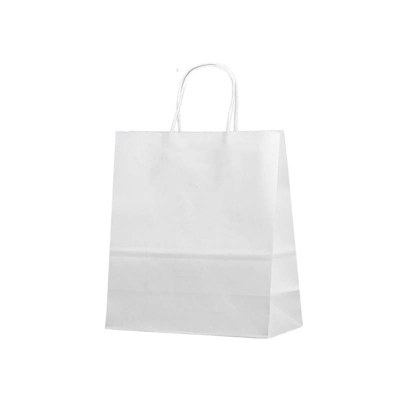 Large Paper Bags Twisted Handles 310x420mm White - 50/Pack