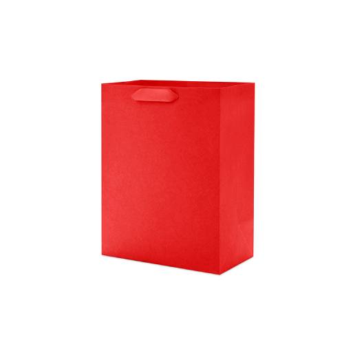 Matt Laminated Paper Bags 280x150x350mm Red - 50/Pack - dimensions