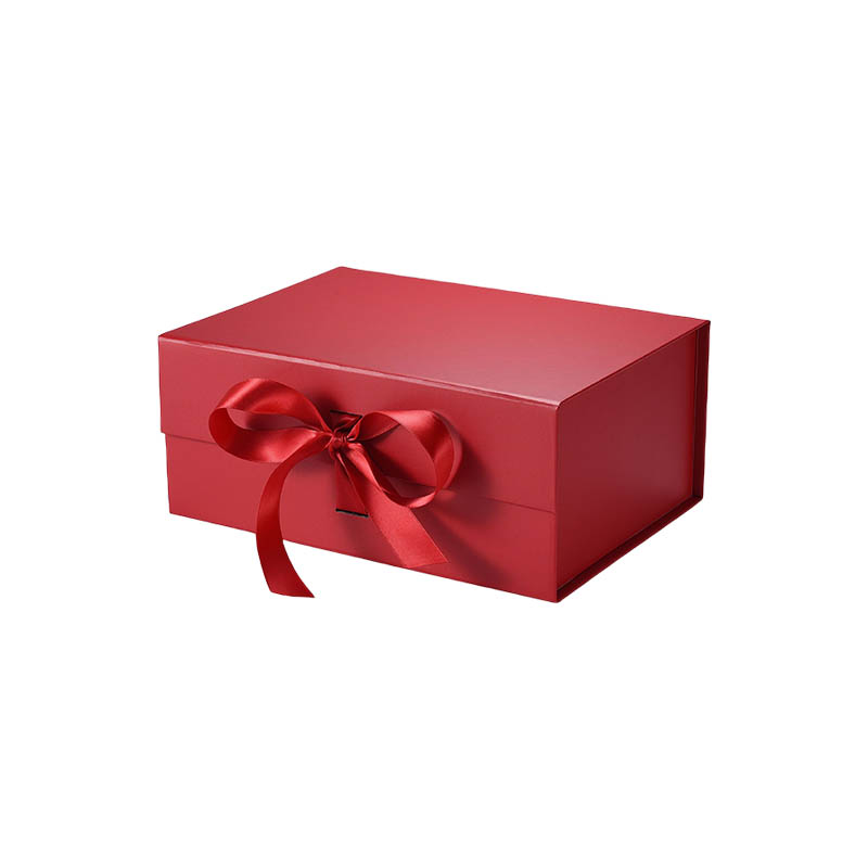 Magnetic Gift Box with Ribbon 235x170x100mm Red - 25/Pack