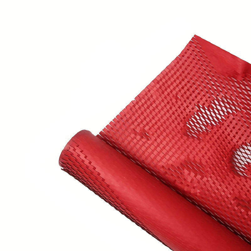 Honeycomb Wrapping Paper Roll Red 500mmx100M